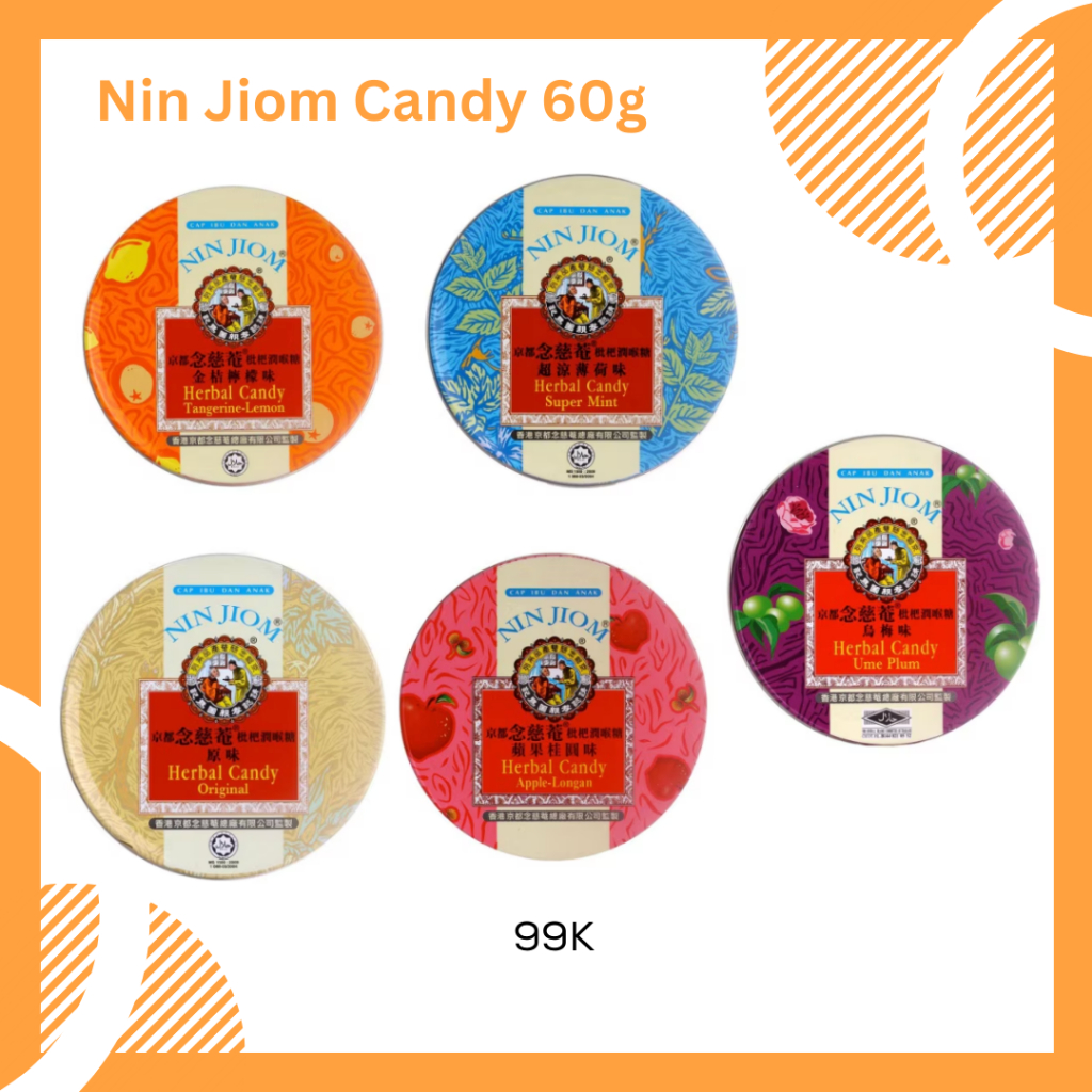 

Nin Jiom Candy 60g Pelega Tenggorokan Jastip Hongkong HK China Twentyonestore