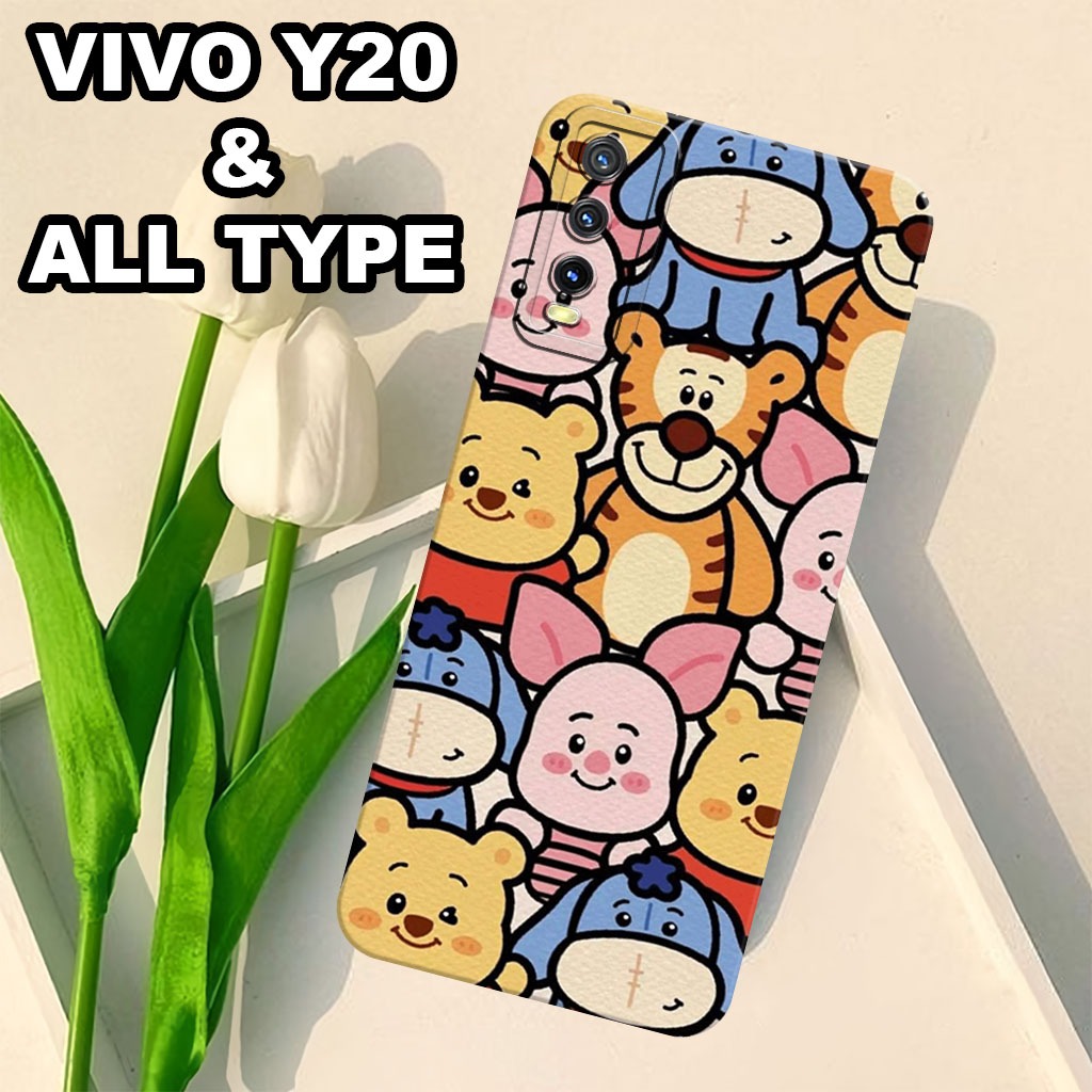 G54 - Softcase VIVO Y20 - Bahan karet lentur - Motif WINNIE THE POOH - silikon lentur - casing VIVO 