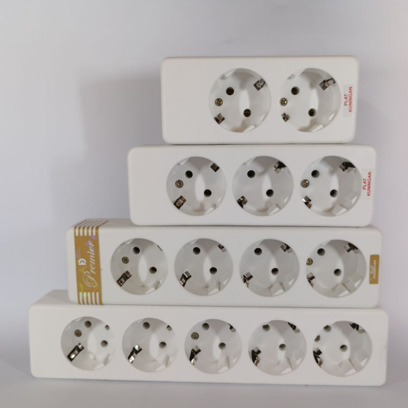 Stop Kontak Dexicon 2/3/4/5 Lubang | Terminal Asli Kuningan / Colokan / Socket Lubang 2-5 SNI Lokal