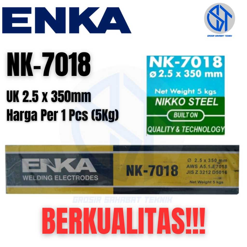 [READY] KAWAT LAS ENKA NK-7018 AWS E7018 2.5MM ORI