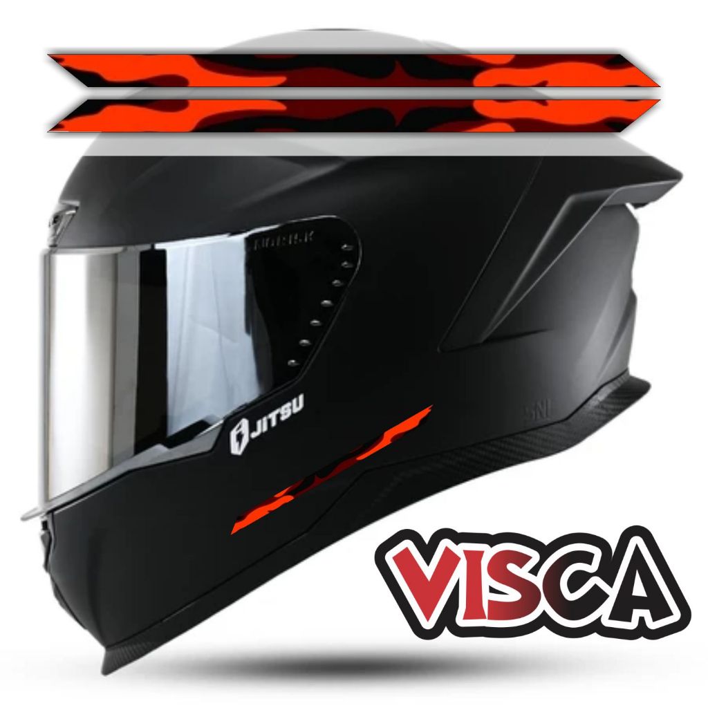 Stiker Cutting Helm Full Face - Stiker Helm Variasi Half Face - Stiker Helm Variasi PP