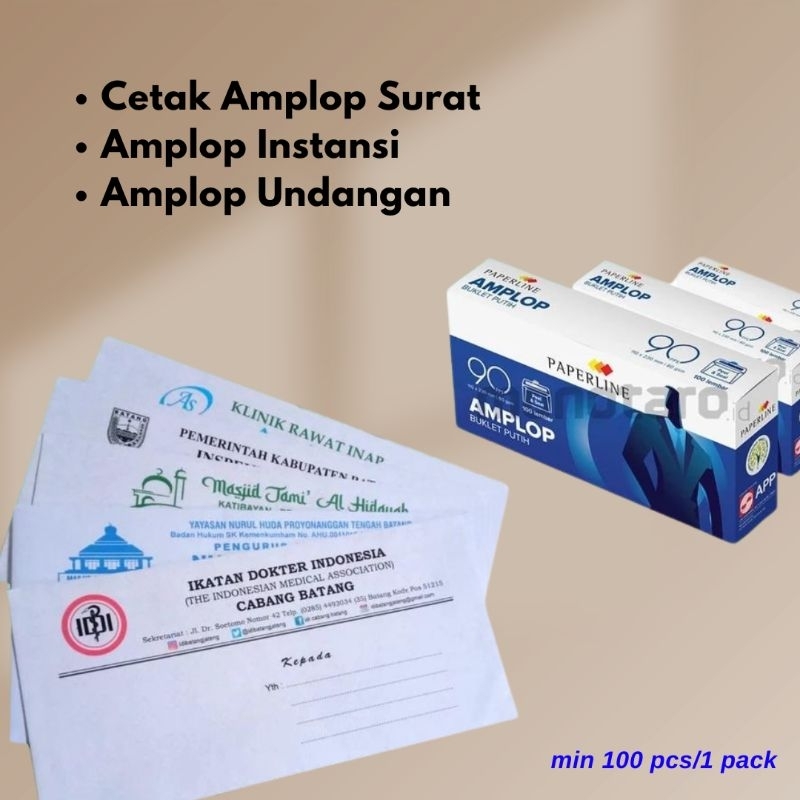 

amplop surat/instansi/undangan custom