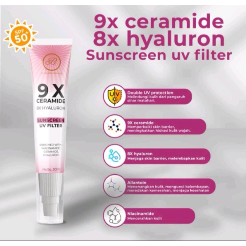 JB Skincare Sunscreen 9x Ceramide