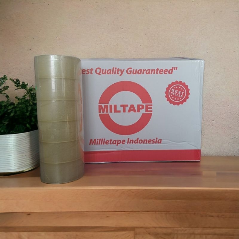 

Lakban bening coklat 45 MM x 90 yard