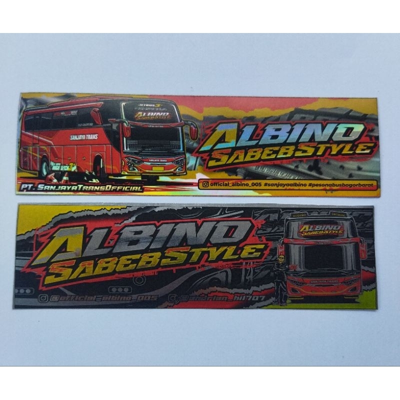 

stiker albino bige size 1 pcs hologram