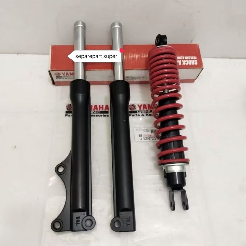 As shock depan+shockbreaker belakang yamaha x-ride 115 komplit (depan+belakang)