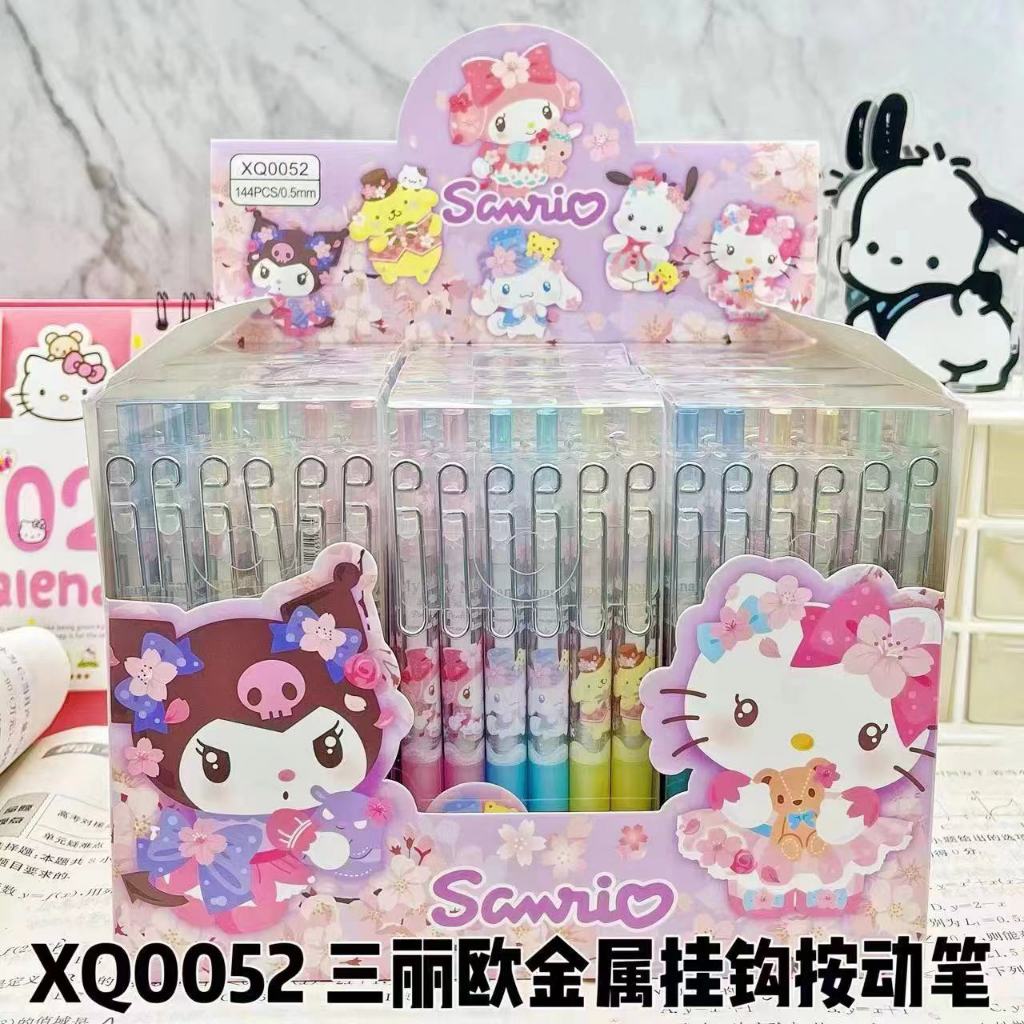 

Pulpen/ Pena Gel Mekanik Motif Sanrio Tinta Hitam Pin Besi