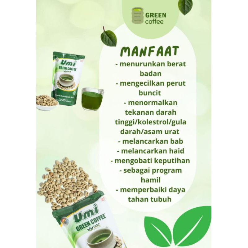 

umigreencoffee kopi hijau 250gr