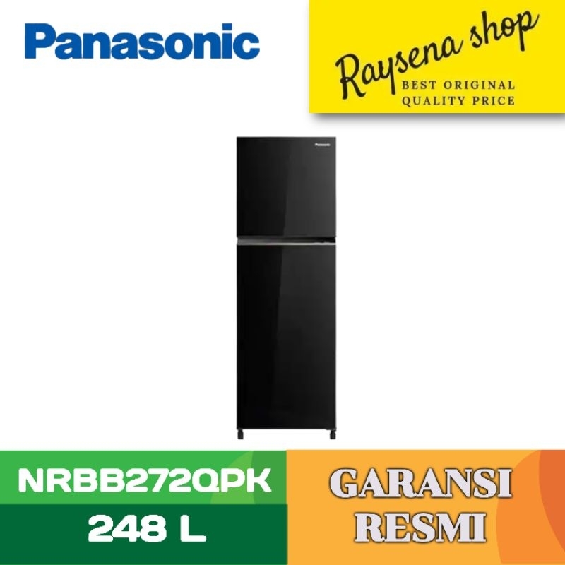 PANASONIC KULKAS 2 PINTU KECIL REFRIGERATOR NRBB272QPK
