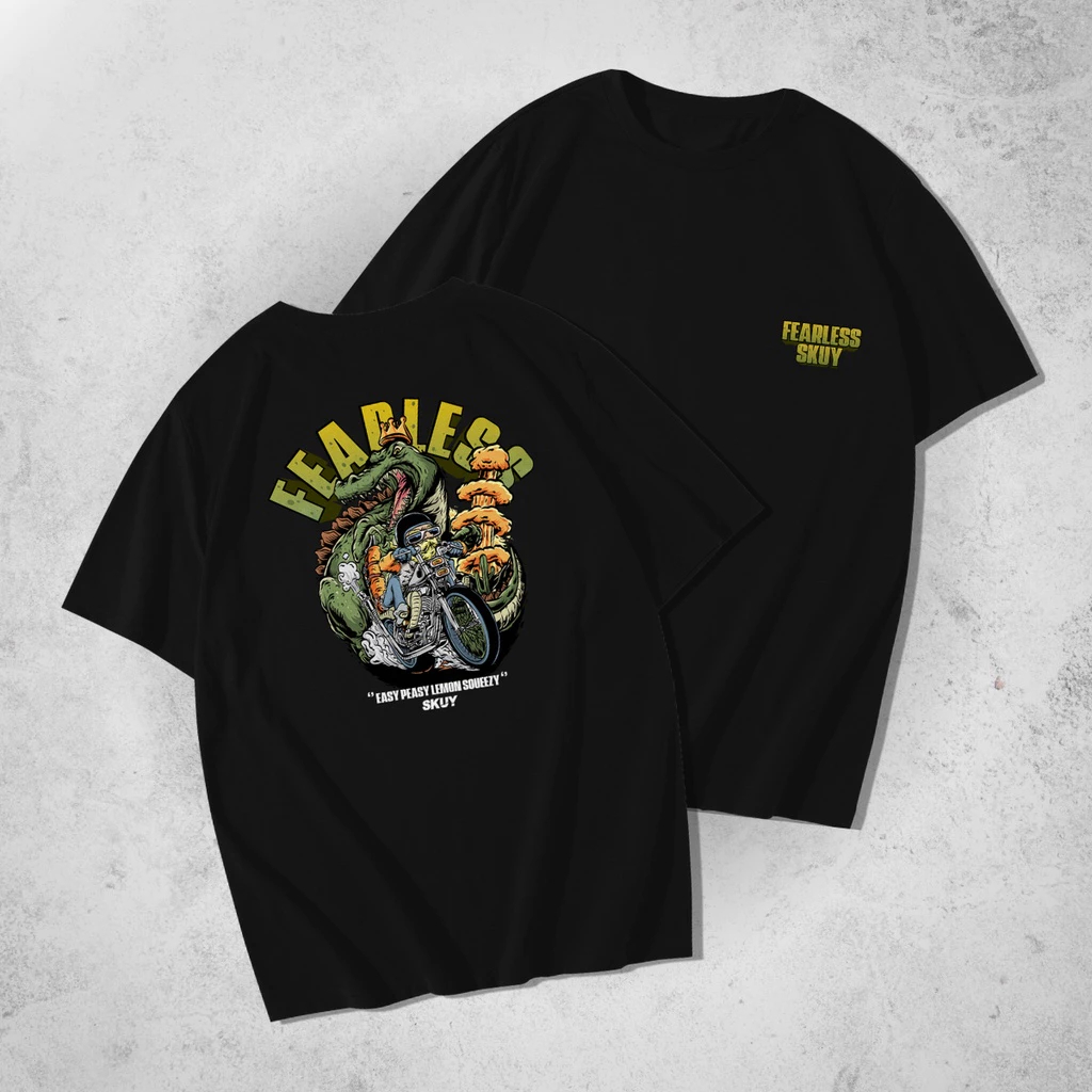 Kaos Skuy Dewasa Hitam Unisex | Fearless Skuy SKY200