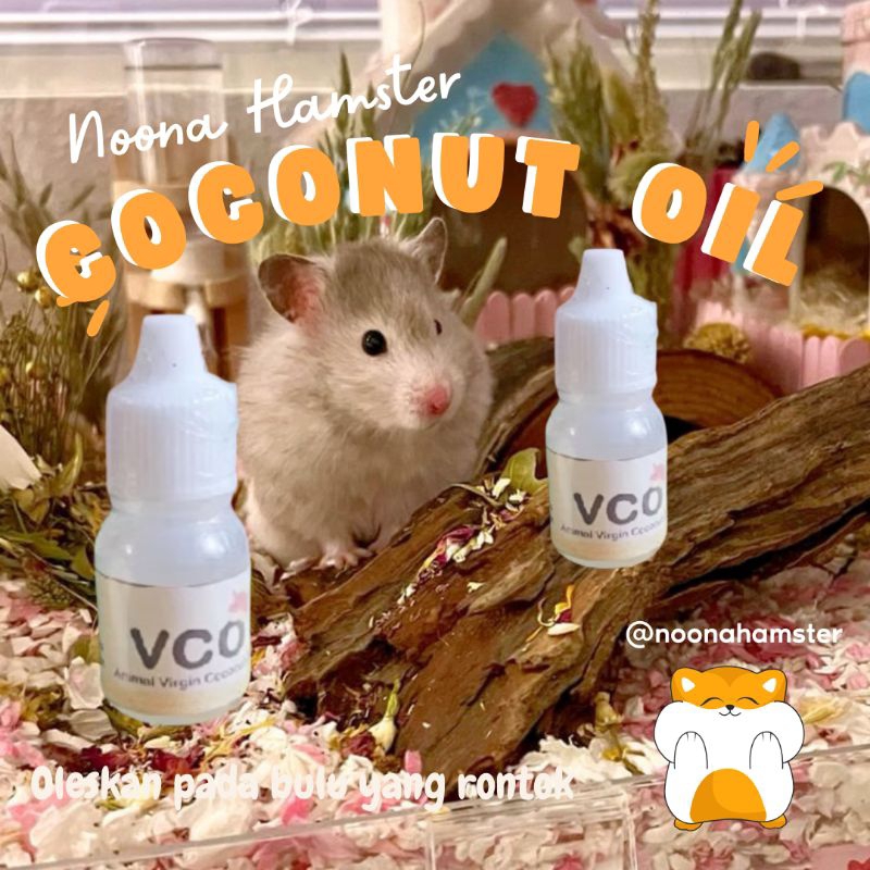 VCO COCONUT OIL UNTUK LUKA HAMSTER LANDAK COCOK UNTUK BULU YANG RONTOK