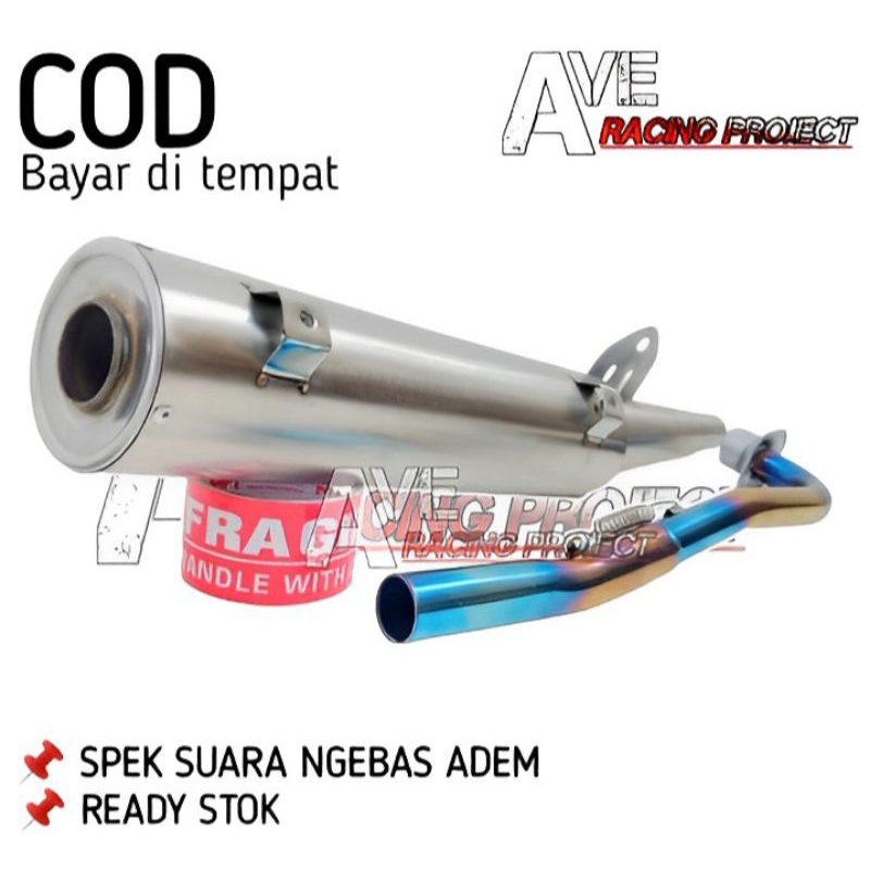 KNALPOT TSUKIGI STANDAR RACING VEGA R LAMA KOTAK CRYPTON