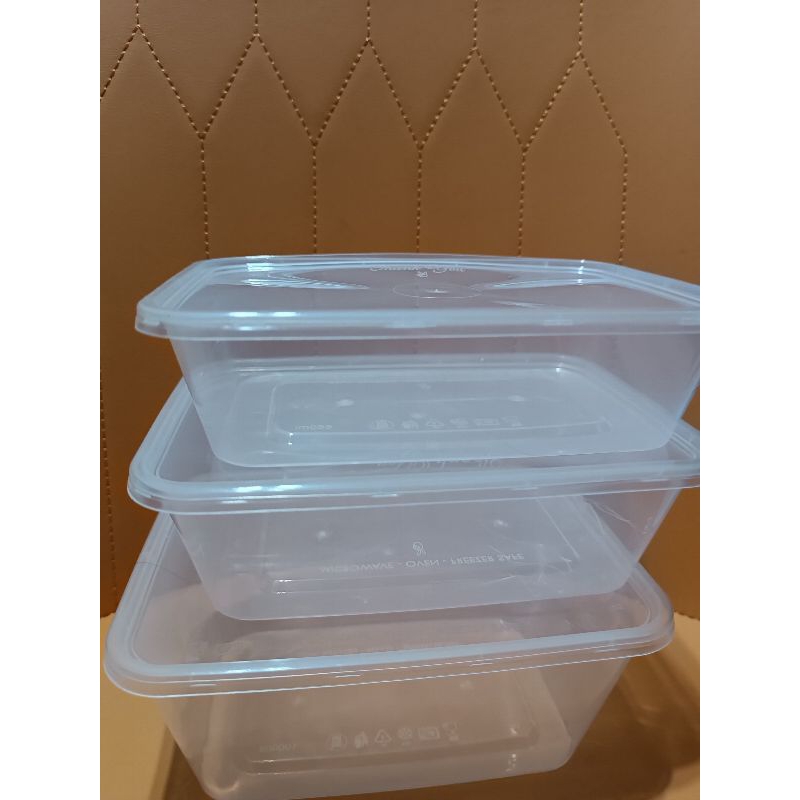 Thinwall persegi panjang 750ml/ box thinwall