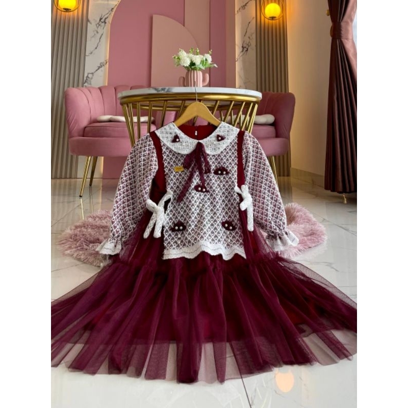 KIYOMI DRESS // DRESS ANAK MEWAH // DRESS PESTA ANAK TERBARU // GAMIS ANAK USIA 3-15 TAHUN // GAMIS 