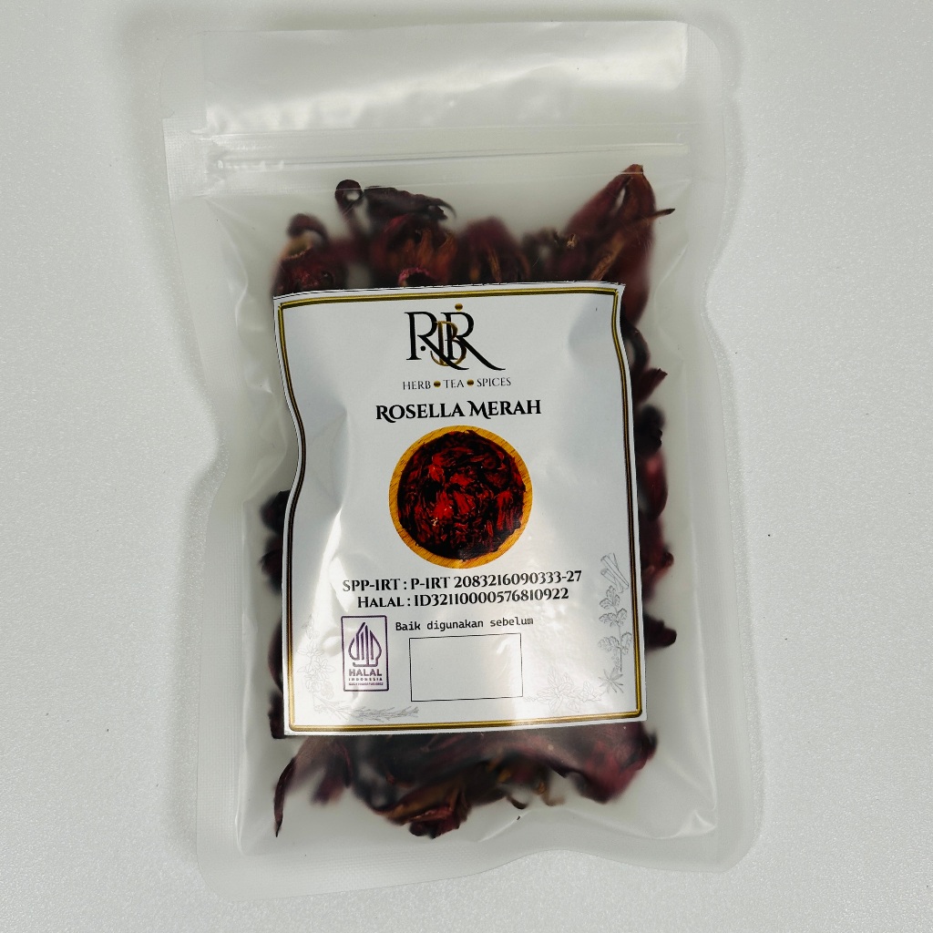 

Simplisia Bunga Rosella Merah - 50 Gram - RBR Official