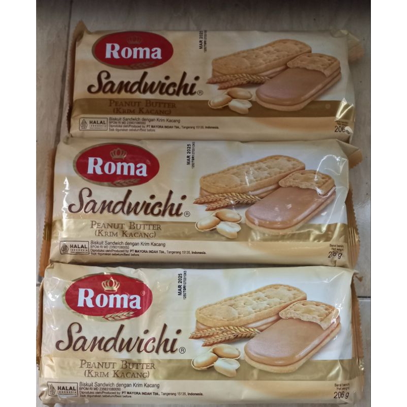 

roma sandwichi peanut butter 206 gr per pack