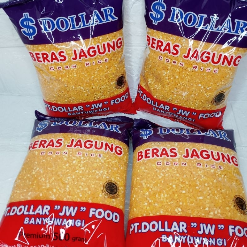 

4 psc / 2 kg beras jagung dollar - beras jagung super dan tahan lama