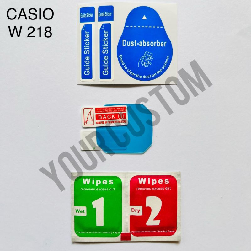 Casio W 218 antigores / pelindung film / pelindung layar