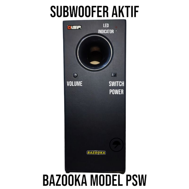 SUBWOOFER AKTIF BAZOOKA MODEL PSW 500 8" SINGLE
