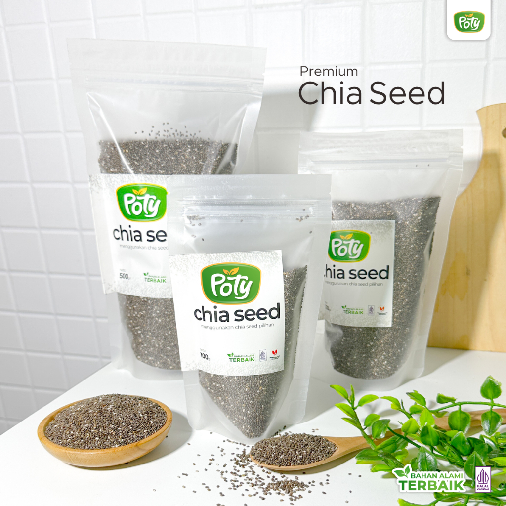 

Organic Black Chia Seed Chiaseed Organik JSR Rempah Herbal Premium 1kg 500gr Poty