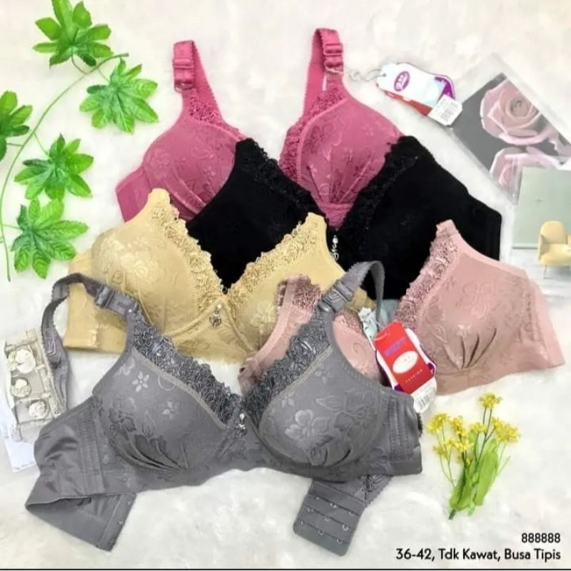 Grosir BRA/BH PIAOLI 88888 tanpa kawatSUPER PREMIUM/KAIT 3
