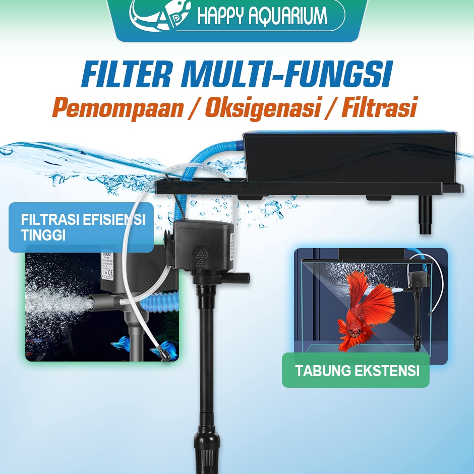 Diskon Terunik Filter Pompa Komplit Top Filter Box Aquarium 3 In 1 AKUARIUM TOP FILTER BOX LEBIH BES