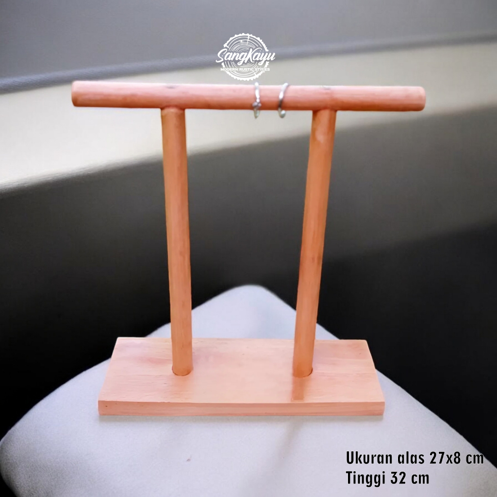 SangKayu Menu Display Stand Menu Kayu A5 Tempat Display Menu Kayu Table Menu