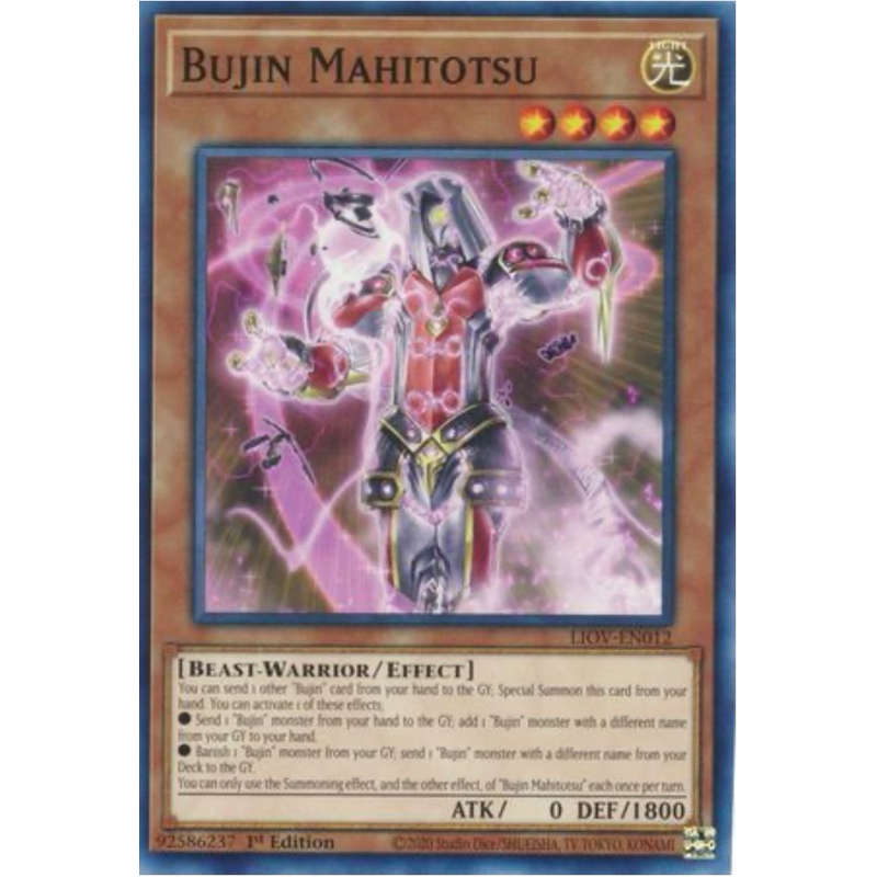kartu yugioh original bujin mahitotsu