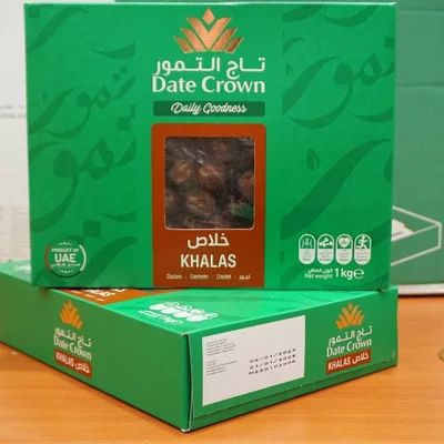 

Kurma Date crown khalas 1kg kurma kholas khalas kemasan baru