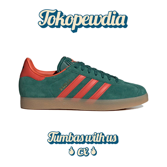 Adidas Gazelle Indoor Collegiate Green Red Gum (IG6200)