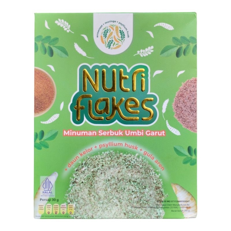 

Nutriflakes Minuman Serbuk Umbi Garut 280gr Original Sereal Sehat Pembersih Saluran Usus