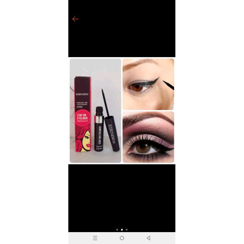 EVANY E SENSES EYELINER WATERPROOF
Evany senses stay on eyeliner memberikan dampak warna yang sangat