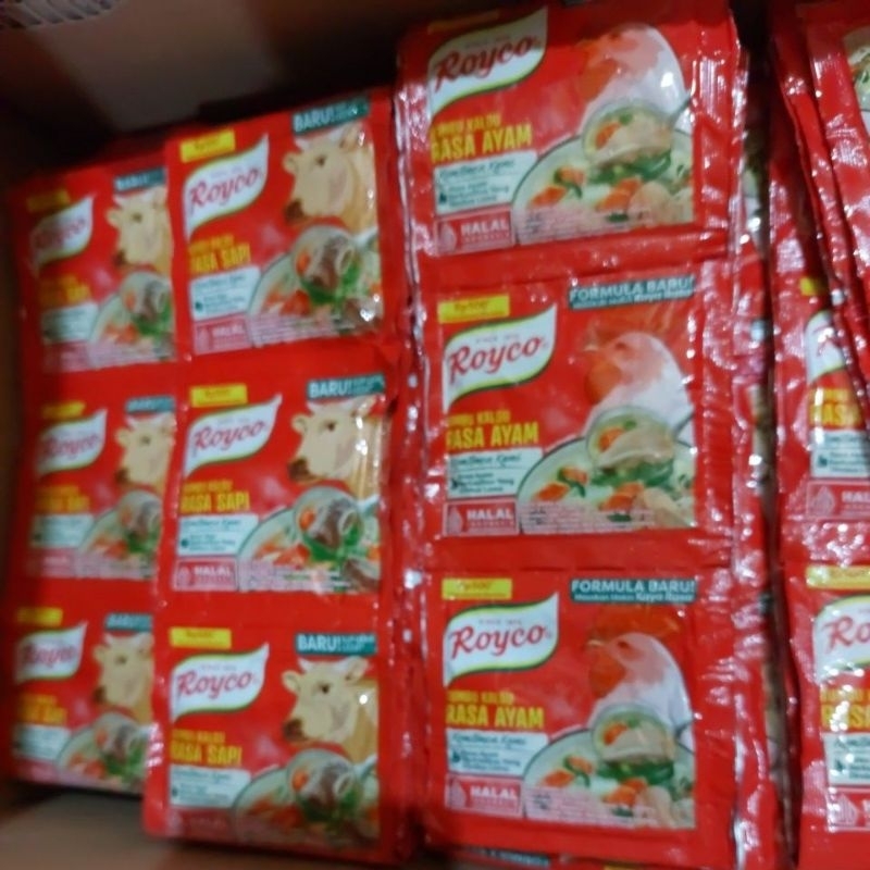 

Royko bumbu kaldu 1 renceng 12 pcs