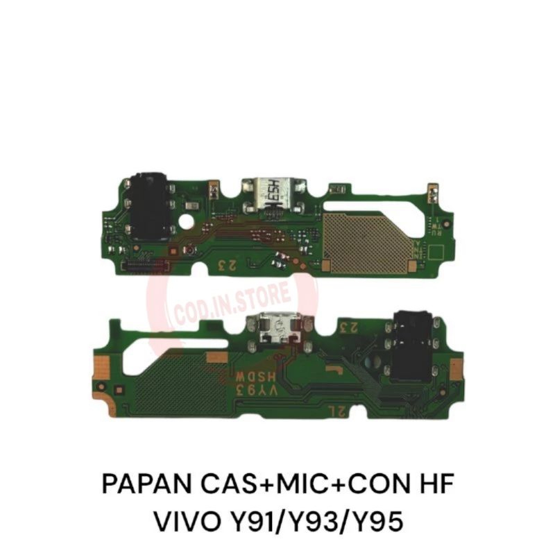 Papan Cas Vivo Y91 / Y93 /Y95 Conektor Cas Pcb Board + ic + Con HF