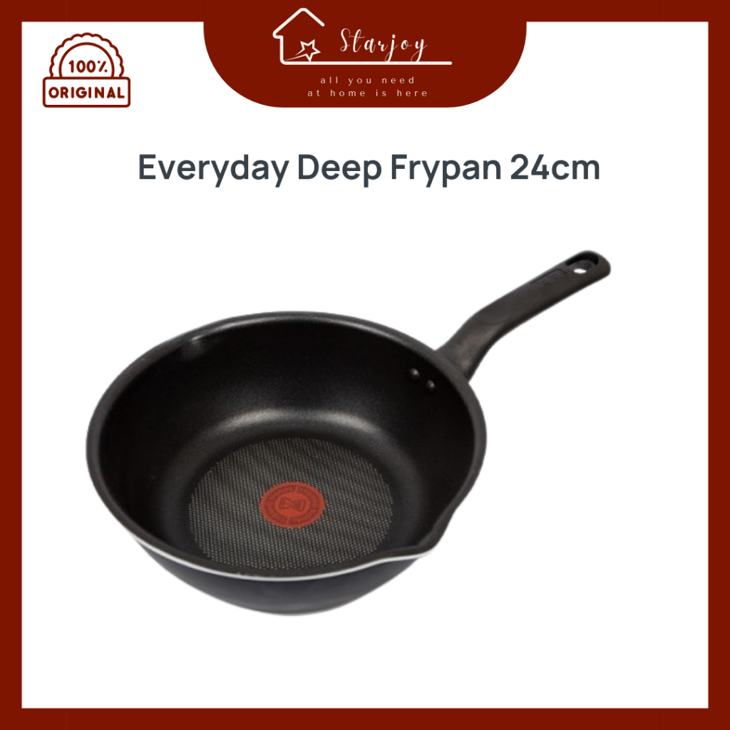 Tefal Everyday Deep Frypan 24cm | Tefal Wajan Anti Lengket