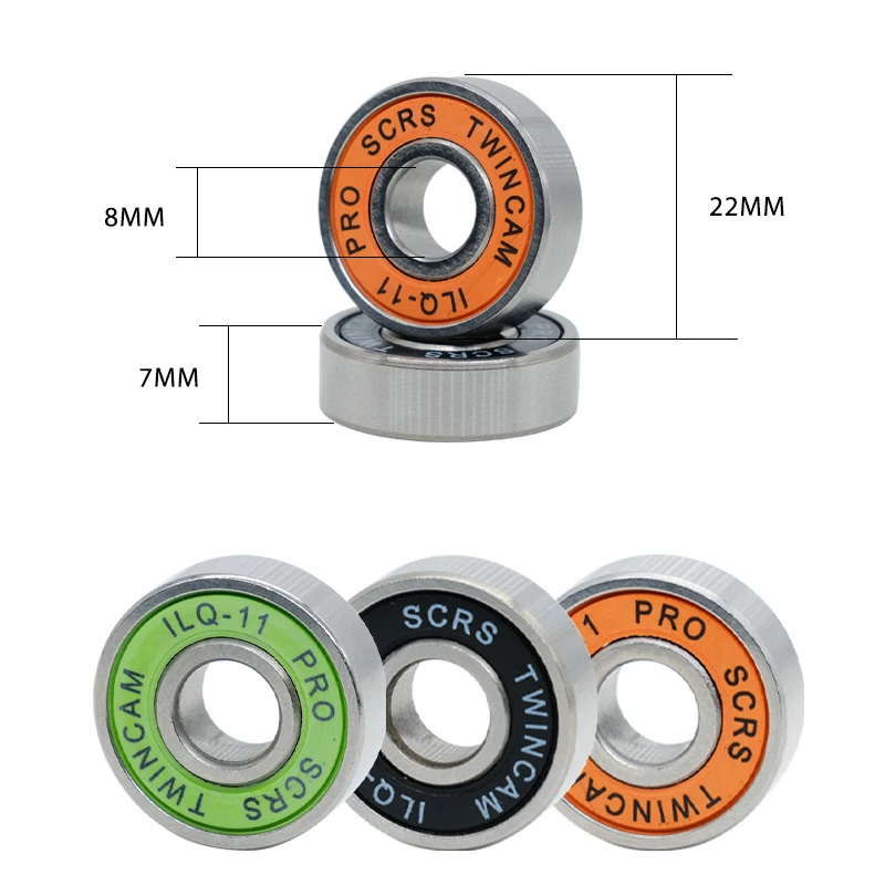 8 Pcs Bearing Inline Skate Professional High Speed Bearing Ilq-11 Skate Bearings Bearing Inline