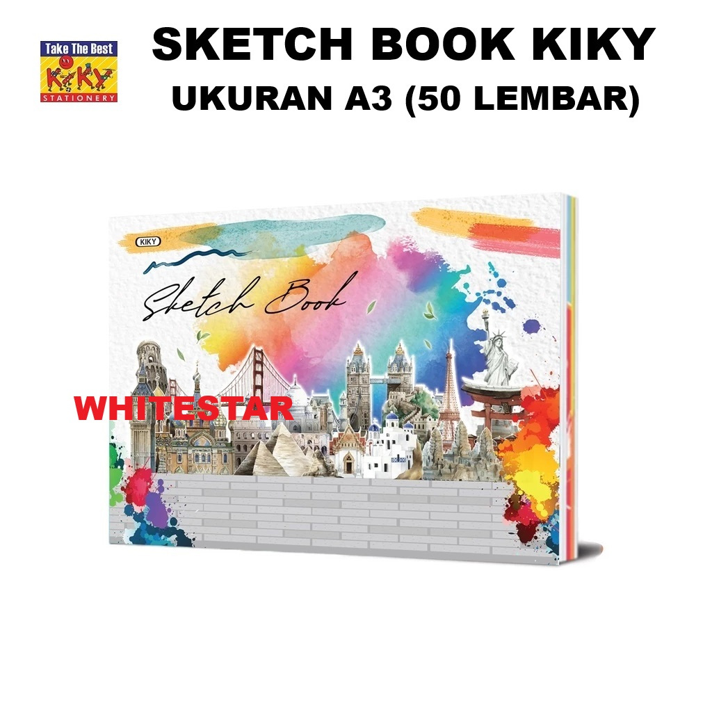 

buku gambar sketch book kiky A3 - 50 lembar sketchbook