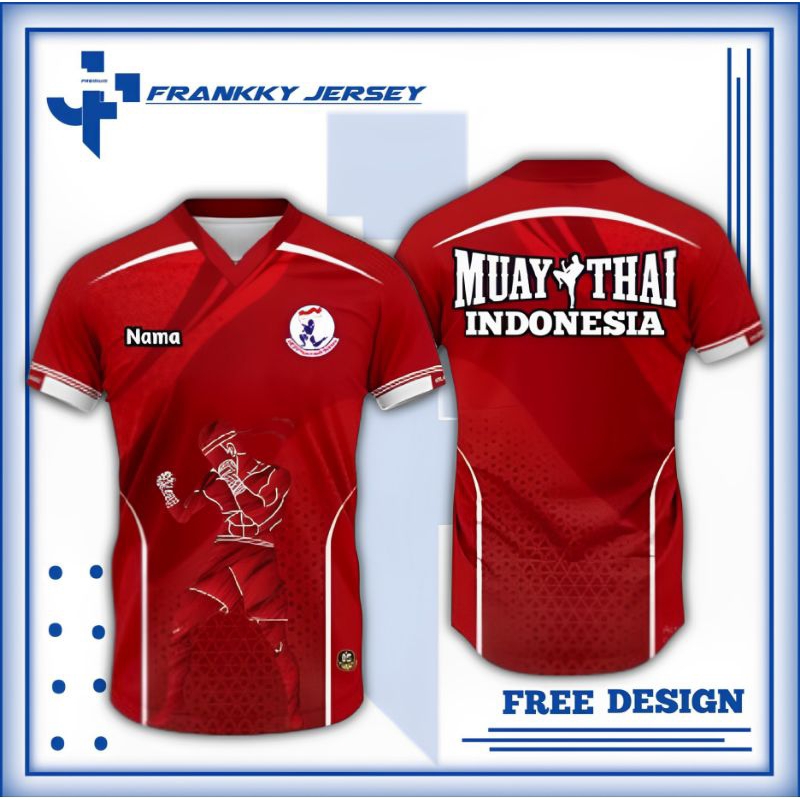 KAOS JERSEY MUAY THAI FULL PRINTING KUALITAS PREMIUM