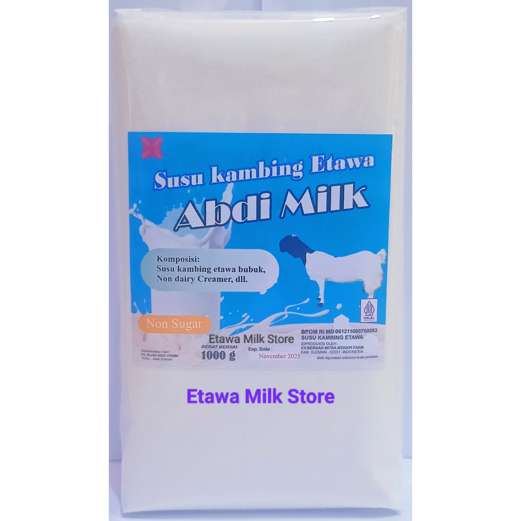 

Susu Kambing Etawa Abdi Milk Grade 2 Isi 1kg