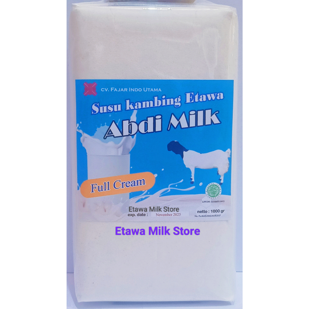 

Susu Kambing Etawa Rasa Full Cream Isi 1 kg