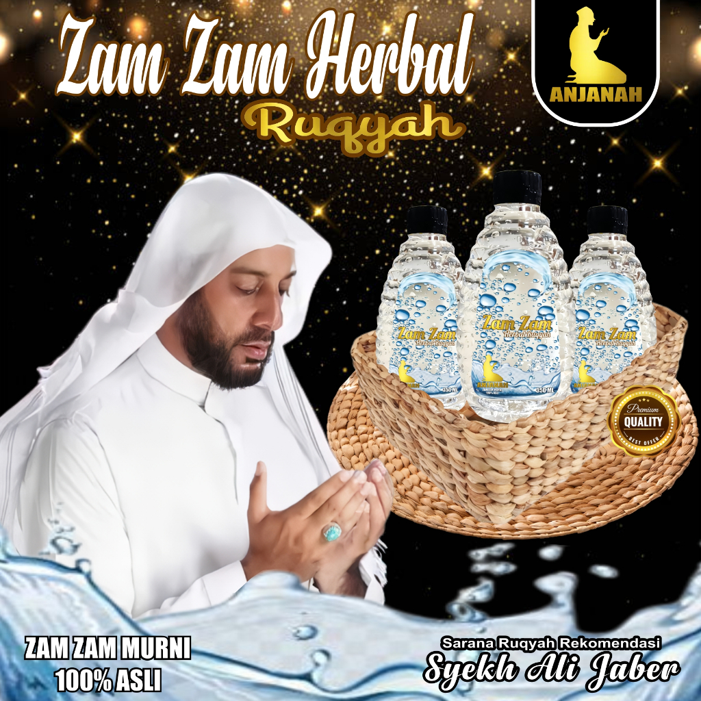 

Anjanah Air Zam Zam Ruqyah 100% Asli Original Obat Khusus Terkena Ain Menyembuhkan Penyakit Dalam