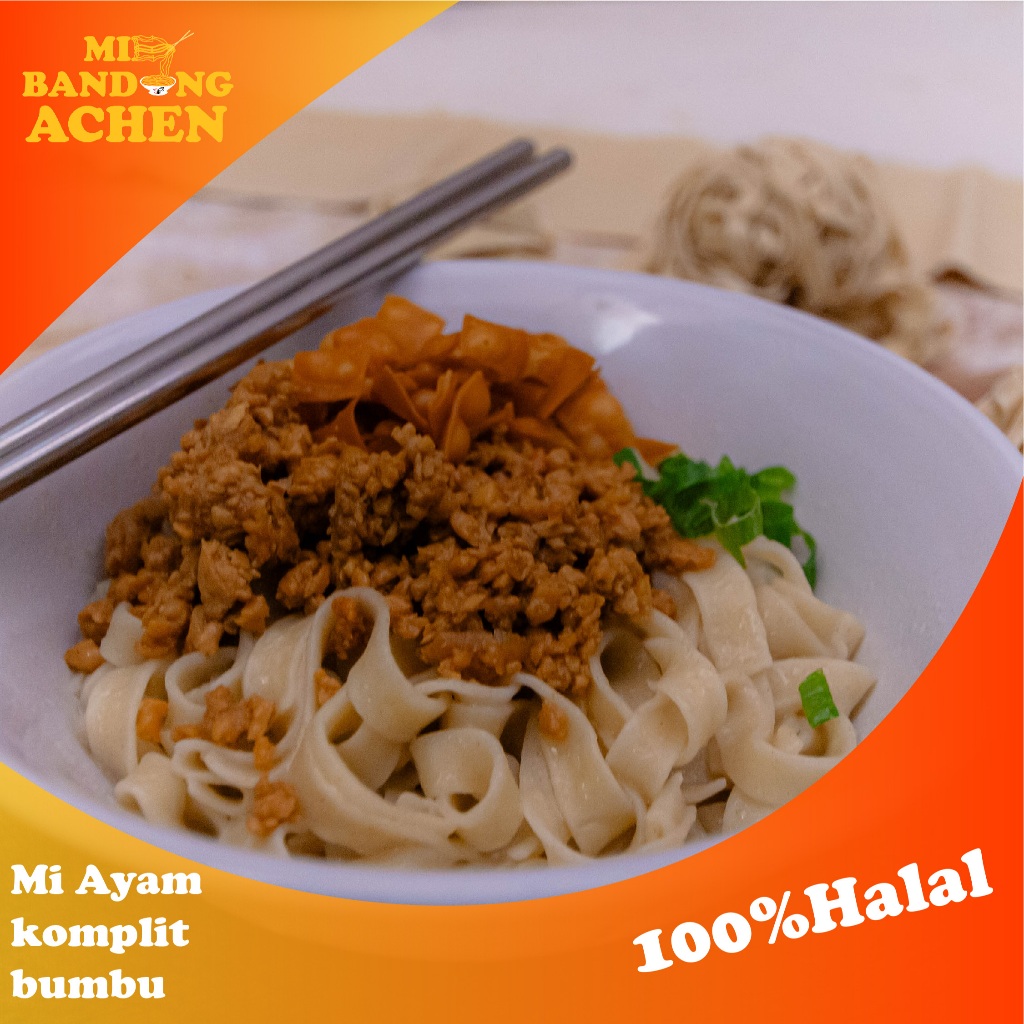 

Mie Lebar homemade FULL BUMBU DAN DAGING MIE BANDUNG ACHEN mie frozen yamin yamien 100%halal