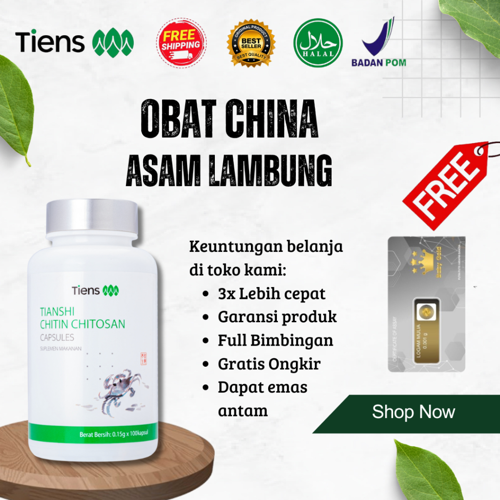OBAT TIANJIN CHINA ASAM LAMBUNG - OBAT HERBAL CHINA UNTUK ASAM LAMBUNG ORIGINAL HALAL BPOM - TCM