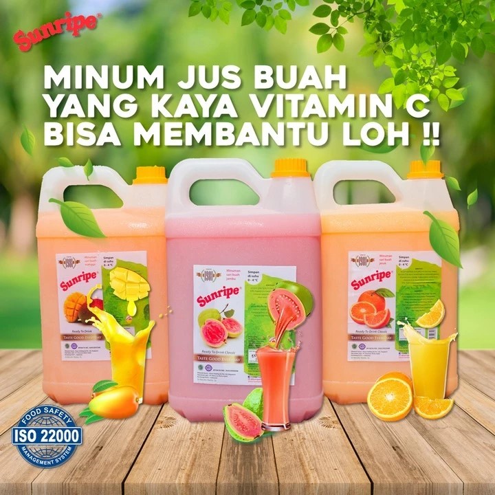 

Jus Buah -Juice SUNRIPE 5 Liter