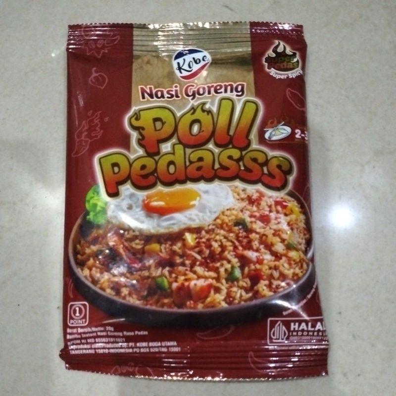 

Kobe Bumbu Nasi Goreng Poll Pedasss 20 gr