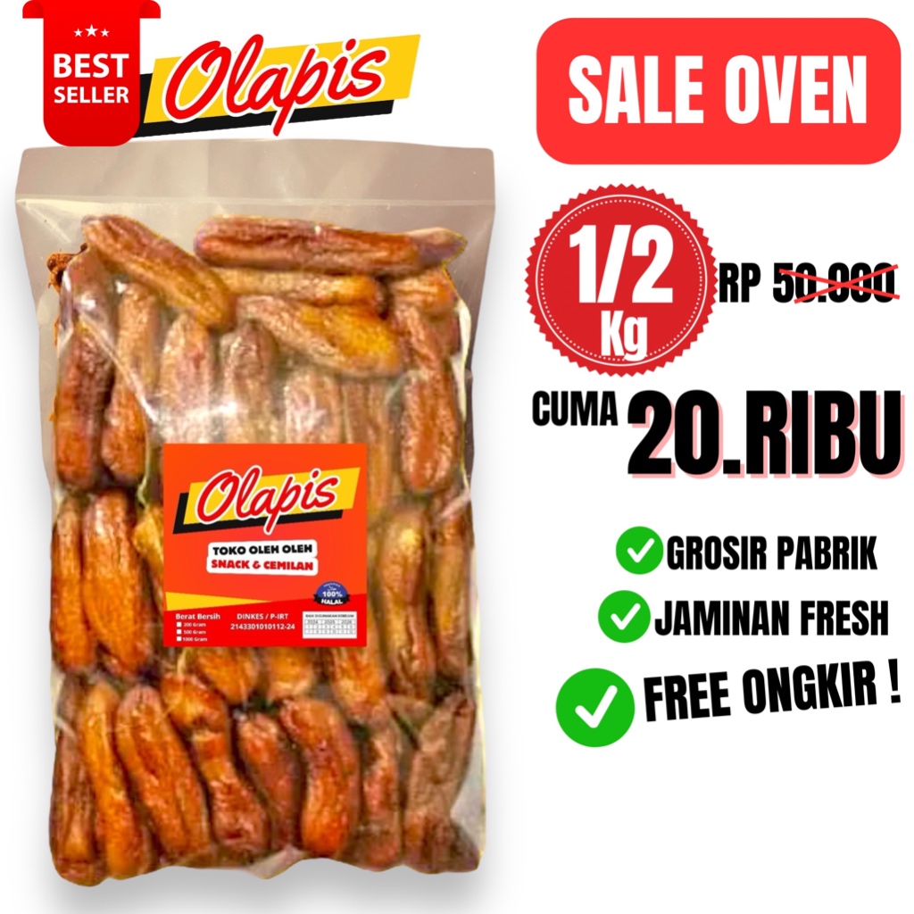 

1/2KG SALE PISANG PANGGANG ASAP BASAH