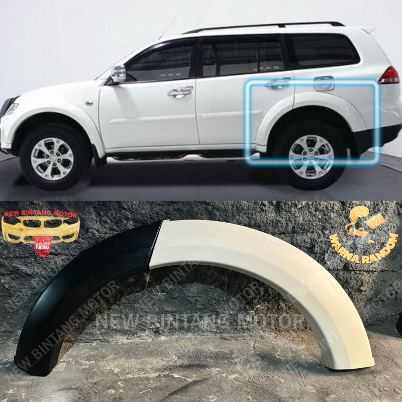 Over fender belakang kiri pajero sport 2010 2015 original