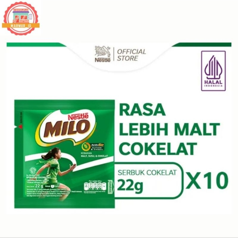 

Milo ACTIVE-GO Minuman Coklat (22g/10 sachet/1 renceng)