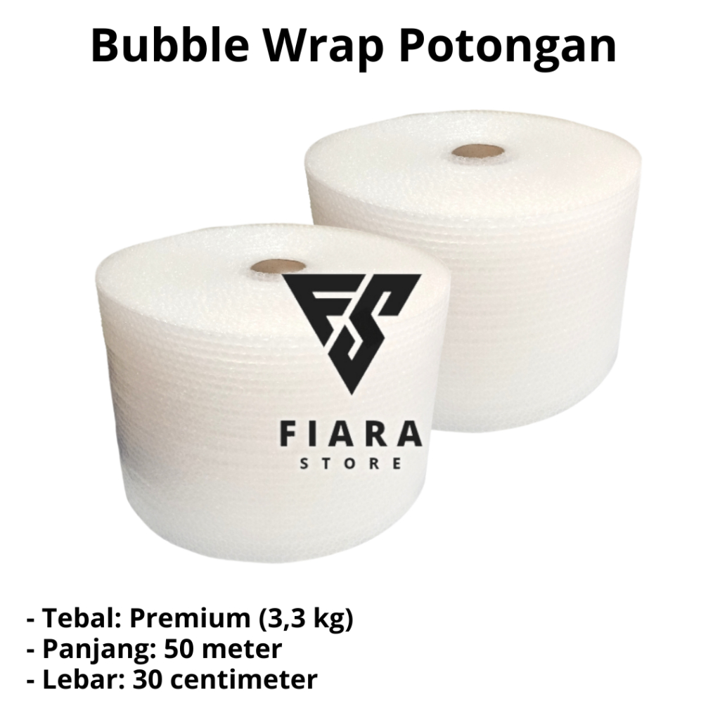 

Bubble Wrap Potongan 50 m x 30 cm (Super Tebal Ukuran Seperempat Roll)
