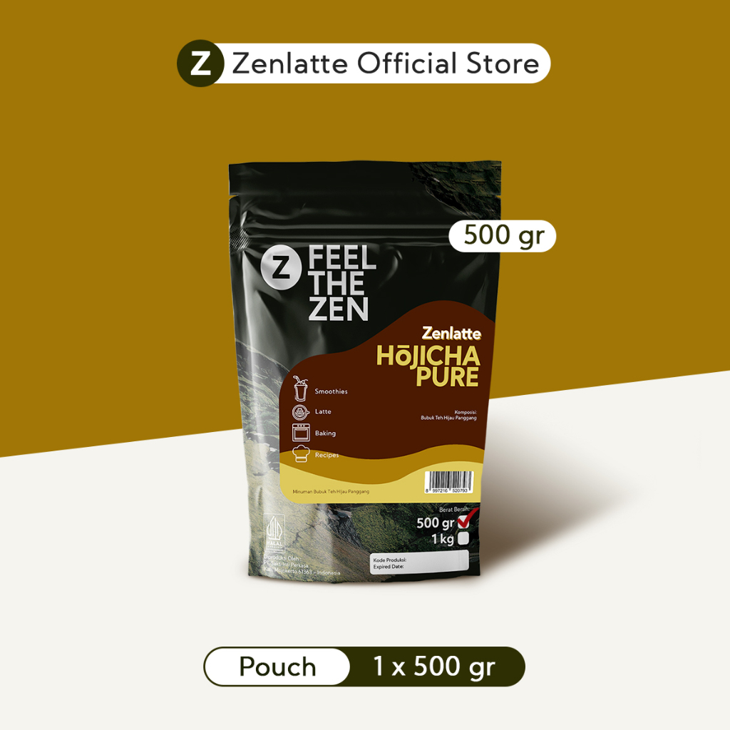 

Zenlatte Hojicha Pure - 500gr | Bubuk Hojicha | Hojicha Powder